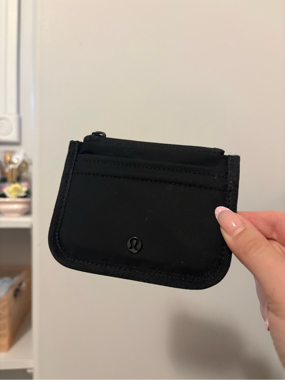 lululemon athletica Black Compact Card Wallet